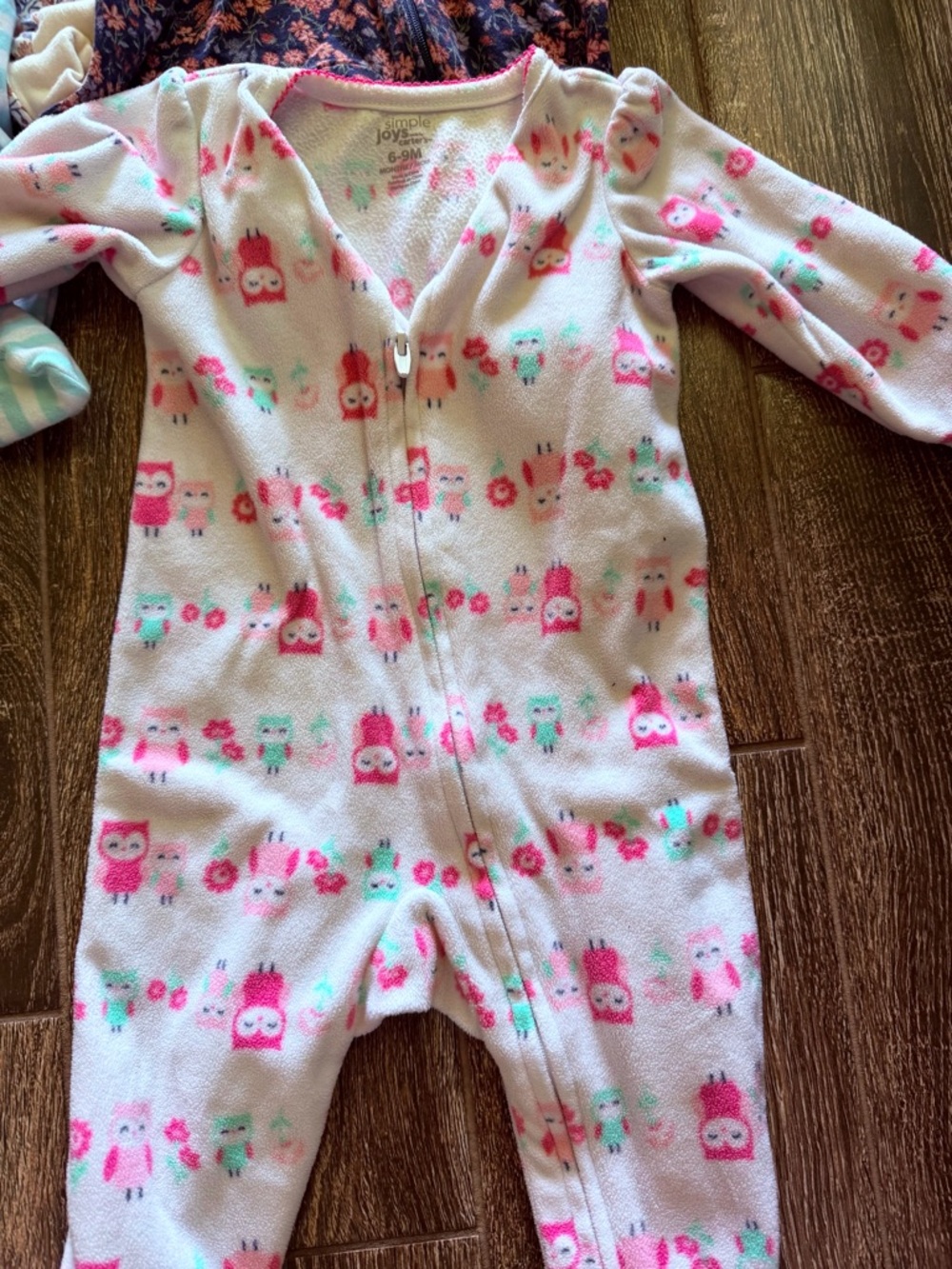 Mixed Baby Girls Sleepwear Lot - Unicorn, Mermaid & Floral Prints - Picture 2 of 11